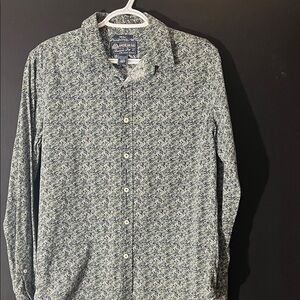 American Rag Men's Green Patterned Shirt